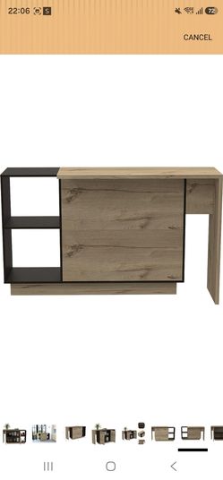 Like New HomeStock Kitchen Island + 2 Bar Stools – $250