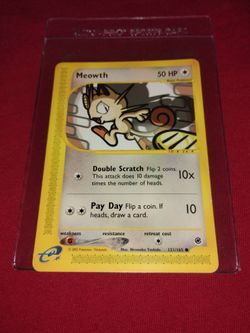 Like Mint 2002 Pokemon - Meowth Game Card - 121/165