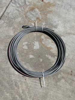 75 ft 1/4” Galvanized Steel Cable / Wire Rope