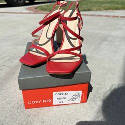 Strappy Red Heels