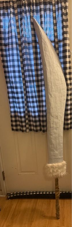 COSPLAY Inuyasha homemade sword. Almost 72 inches tall and 2 1/2 wide.