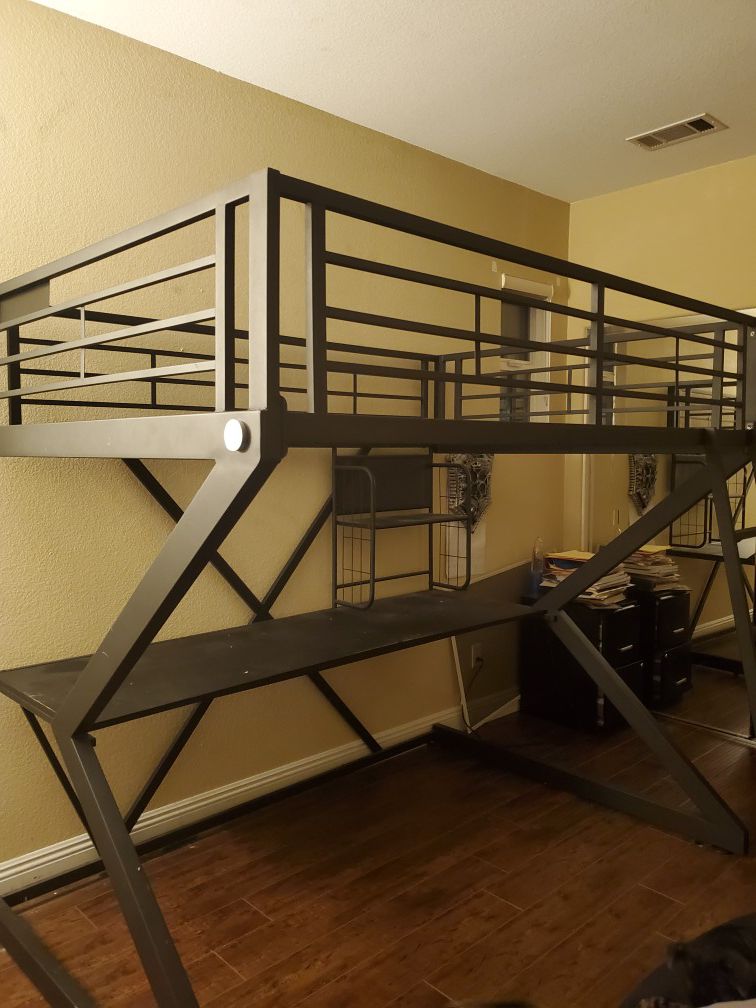 Metal loft bed