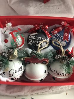 Personalized Christmas ornaments