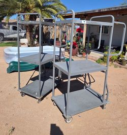 2 large stocking carts