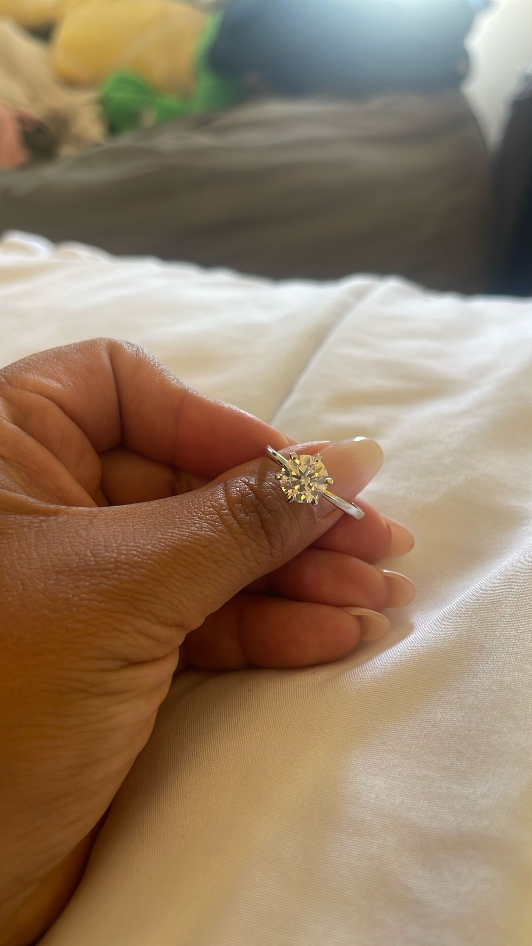 Cubic zirconia ring