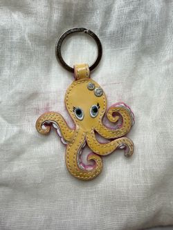 Rare vintage coach octopus keychain