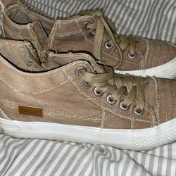 Blowfish Tennis Shoes In Beige Size 7.5