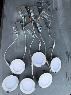 Halo 4” Ultra-Thin LED Recessed Wafer Lights – Color Selectable – Qty. 6