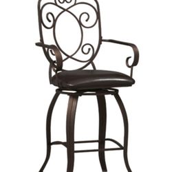 Lino Crested Back Bar Stools 24” (3)