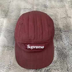 Supreme Burgundy 5 Panel Hat . Ready To Go