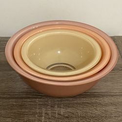 Pyrex Clear Bottom Pastel Bowl Set