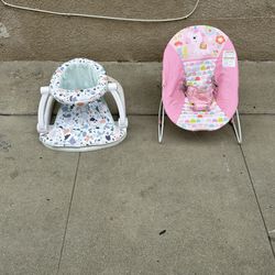 Bright Starts Bouncer And Fisher Price Baby Chair