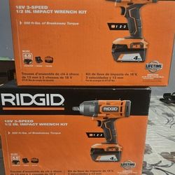 RIDGID IMPACT 1/2" BATERIA Y CARGADOR 
