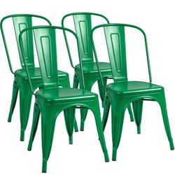 Dining Chairs New Set Of 4 Green 