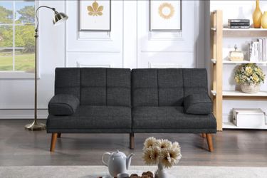 Brand New Black Futon Sofa Sleeper
