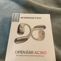 Monster Open Ear AC360 Bluetooth Headphones – NEW Sealed