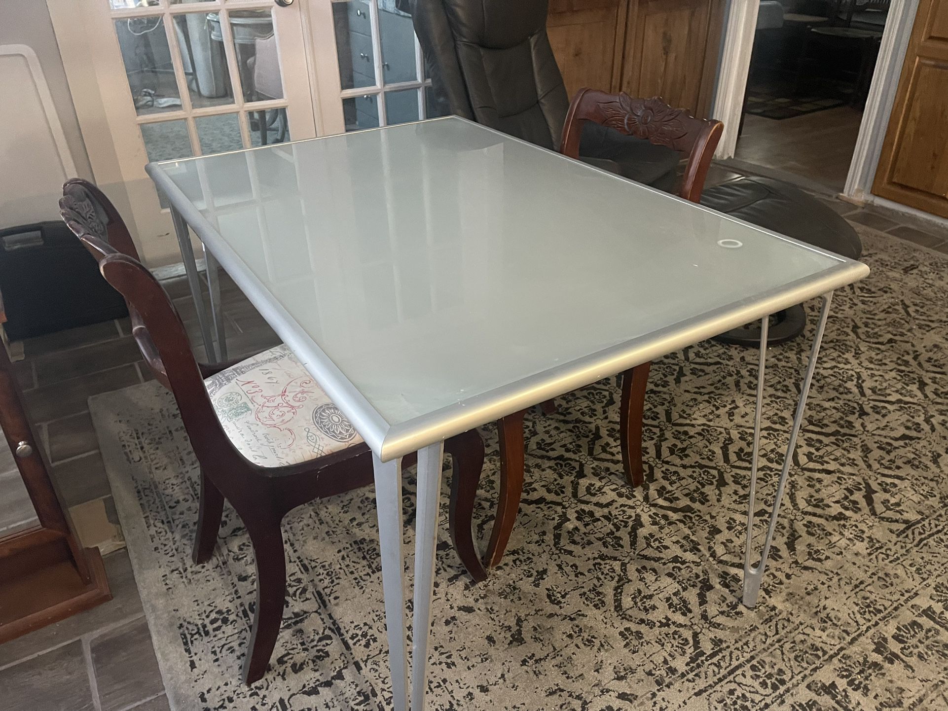 Glass IKEA Table 