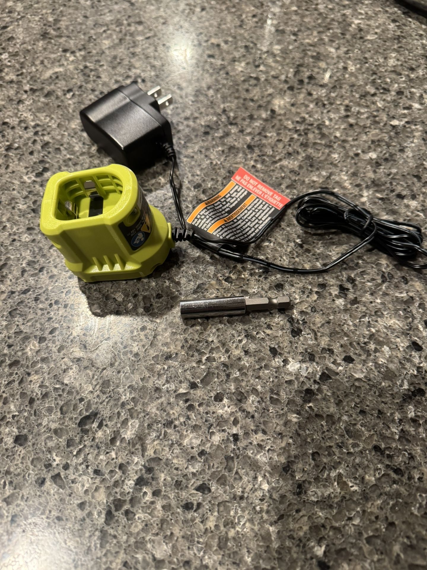 Ryobi Charger And Magnetic Bit Holder