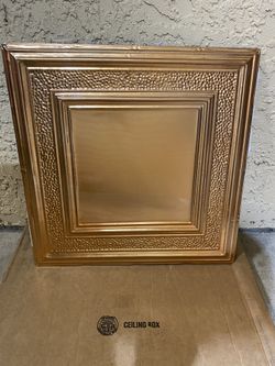 wall or ceiling metal tiles