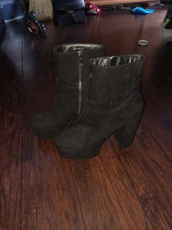Black High Heel Boots