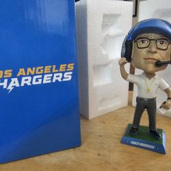 2025 Los Angeles Chargers Jim Harbaugh Bobblehead 