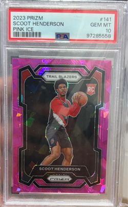 PSA 10 Scoot Henderson RC Pink Ice from 2023 Prizm