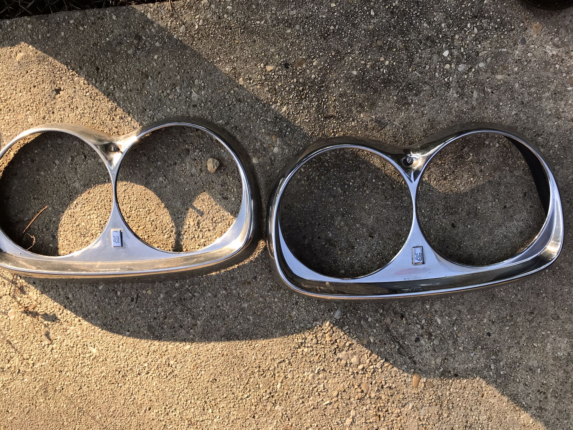 1973 Rollsroyce chrome headlight ring