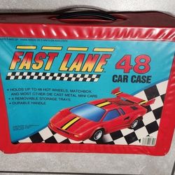 Vintage Fast Lane Diecast  Car Carry Case 