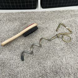Dog Leash Anchor And Dog Brush