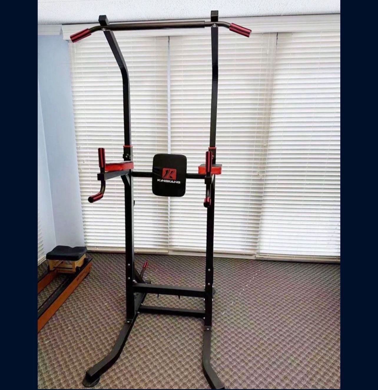 K KiNGKANG Power Tower with Cushion Adjustable Height Multi Function Home Strength Training Fitness Workout Station T056 New for Sale in Corona CA OfferUp