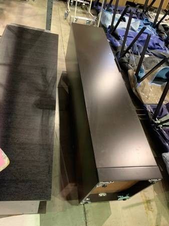 2 Nice Tall 7' Cabinets .. Wardrobe Closet Pantry Bookcase