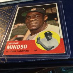 REMEMBER THIS GUY:   THE GREAT MINNIE MINOSO. TOPPS ORIGINAL 