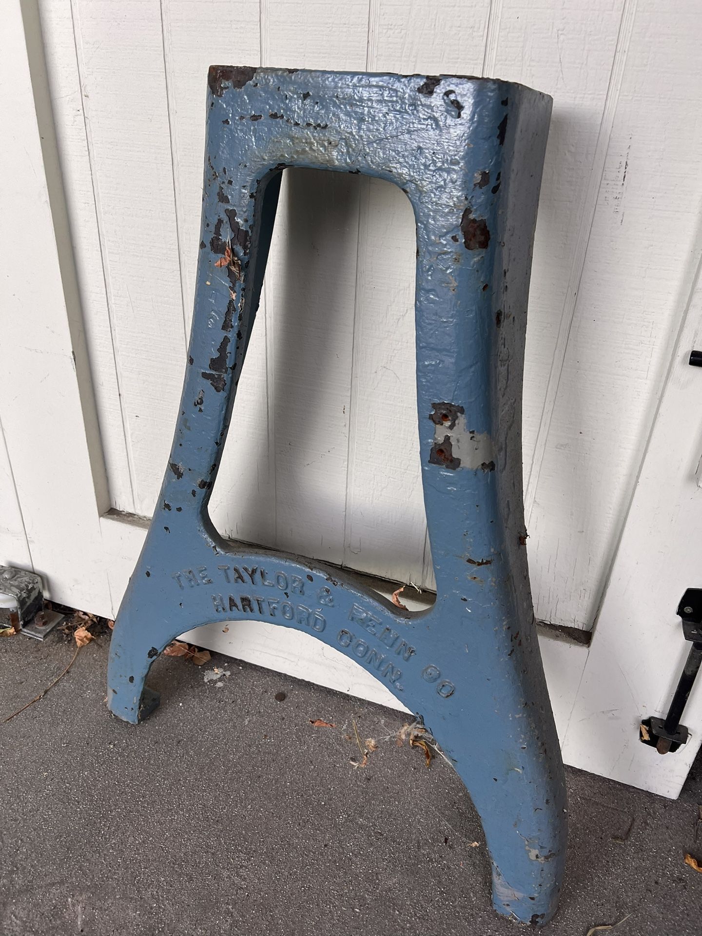 2- Antique industrial table legs