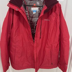 Size 1X Women's Columbia Plus Size Alpine Action Omni-Heat Jacket Fathom 
