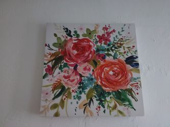 Floral Painting On Canvas