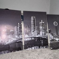 Dallas Skyline Canvasses 