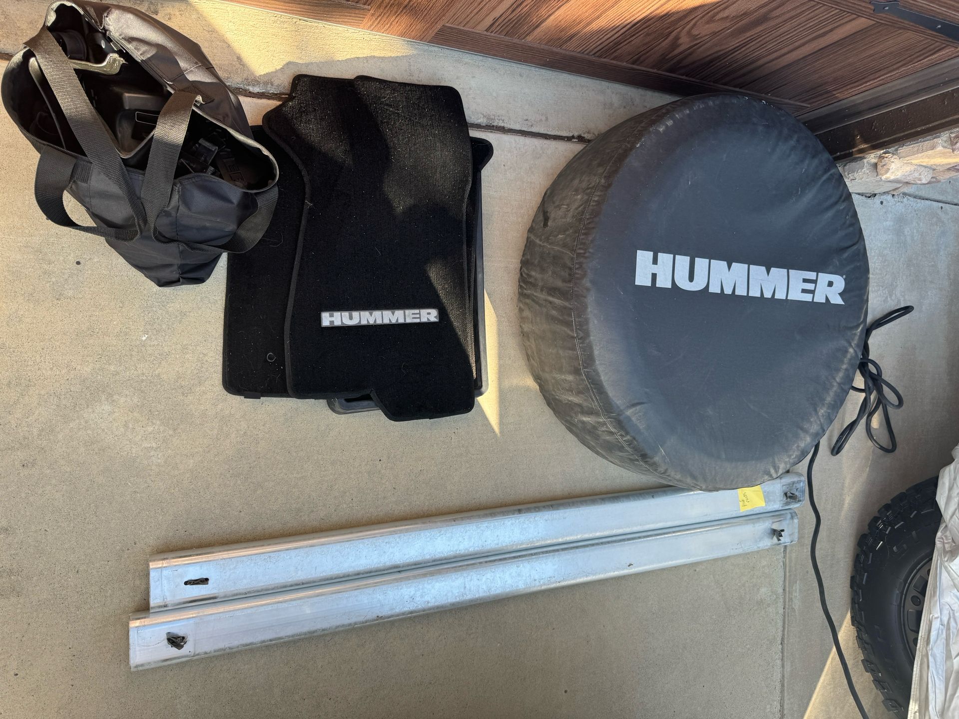 Roof Rack, Spare Tire and Floor Mats