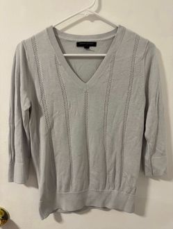 Banana Republic Womens Sweater Size Small Blue/Gray Classic Lightweight
