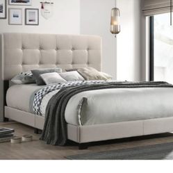 Brand New Full Size Beige Bed Frame With New Mattress/Fast Delivery 