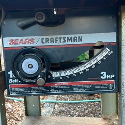 Sears Craftsman Table Saw