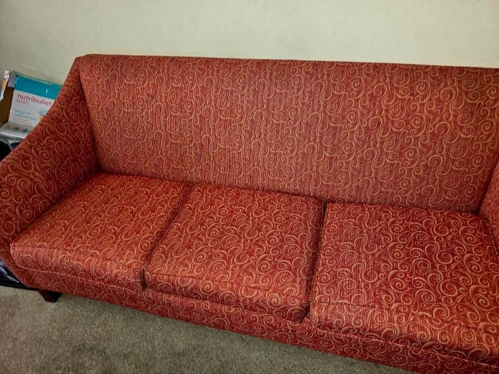 Vintage Sofa With Couch Cover