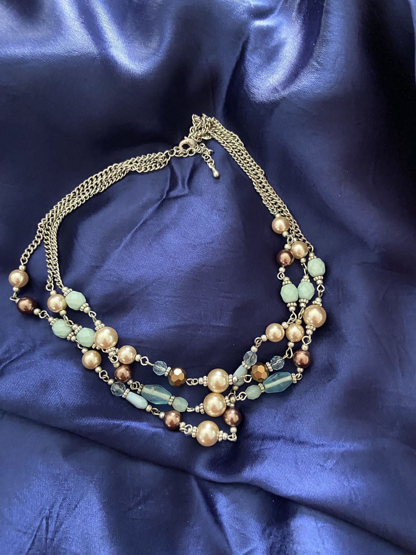 Pearl And Turquoise Choker 