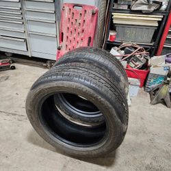Two 245/55r18 tires