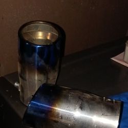 2.5 inlet stainless steel  tail pipes never used just sitting in garage. 30 for both or 15 each