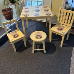 Child’s Table,Chairs, Stool