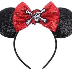 Pirate Themed Headband with Bow Ears for Women, Kids, Parties and Cosplay 1K+ bought