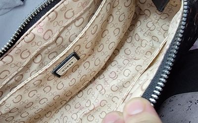 Guess glossy bag clearance