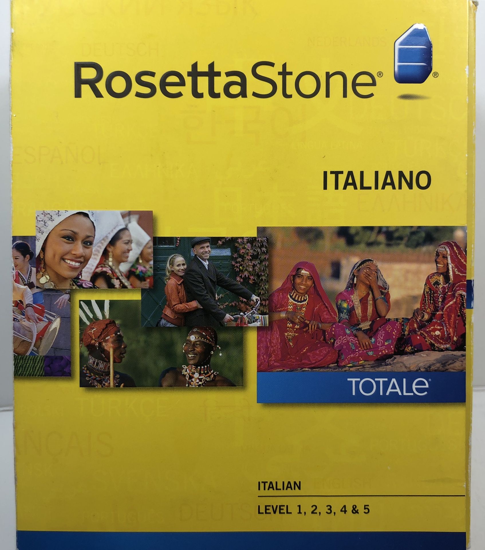 Rosetta Stone Italian levels 1-5 and headset