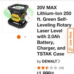 Dewalt rotary Laser. Green 