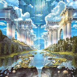 Genesis Blue Sky Wall Poster